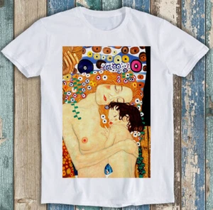 T-Shirt Gustav Klimt Mutter & Kind Kinderzimmer Deko Musik lustig Geschenk M1707 - Bild 1 von 2