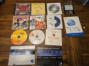 Vintage LOT OF 13  PC CD-Rom Kids Games, Sampler CDs, Software, Sealed Juno - Picture 1 of 8