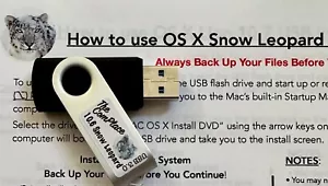 OS X 10.6 USB bootable 16 Go avec notices | Envoi de nuit disponible - Photo 1/2