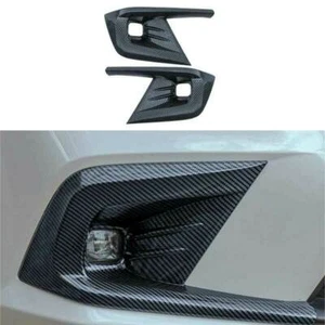 For Honda Civic 2022 2023 Carbon Fiber Front Bumper Fog Lamp Cover Trim Decorate - Picture 1 of 6