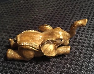 Elefant Porzellan aufklappbare Schmuckschatulle -- extrem einzigartig - Bild 1 von 7