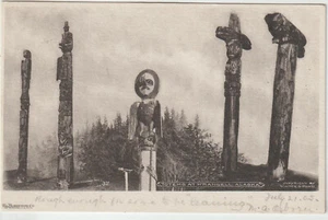PPC 1905 Juneau Alaska duplex #300 TOTEMS AT WRANGELL postcard (i60) - Picture 1 of 2