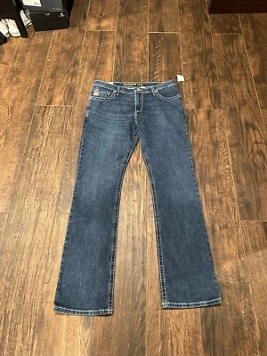 NWT Cinch Ian Denim Blue Stretch Boot Jeans Cowboy Rancher Mens Size 35 x 34 - Image 1 of 4