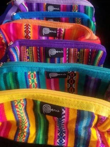 PEROU : Trousse À Crayons Roulée, Trousse À Crayons Schlamper, Inka Manta 18cm - Afbeelding 1 van 7