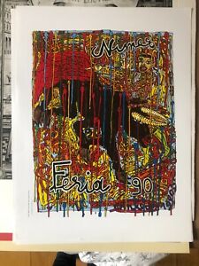 Robert Combas : affiche feria Nimes 1990