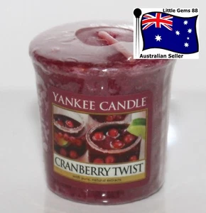 YANKEE CANDLE Votive Candle Cranberry Twist 15 HOURS BURNING * SCENTED CANDLE - Picture 1 of 1