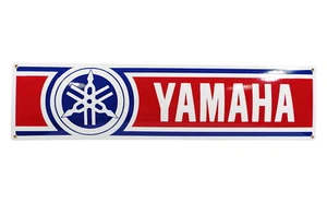 Enamel plaque YAMAHA 20x80 cm LOGO collectable sign motorcycle metal emblem - Picture 1 of 3