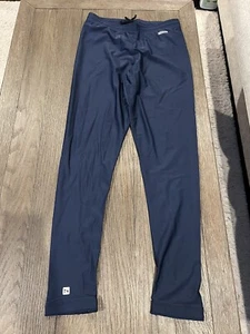 Mens Vintage Hind Shiny Spandex Tights Compression Pants Blue Medium - Picture 1 of 1
