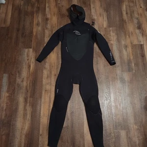 Rip Curl Wetsuit Flash Bomb E4 5/4mm Size LT Hooded WSU4OF - Picture 1 of 23