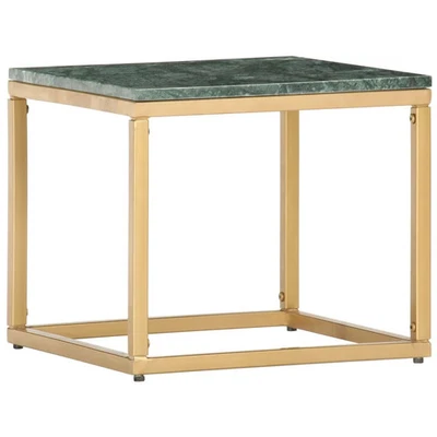 Coffee Table Green Real Stone with Marble Finish Small Durable - Image 1 of 4