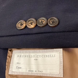 Brunello Cucinelli Sport Coat Mens 54 US 44R Black Wool Made in Italy Blazer - Imagen 1 de 16
