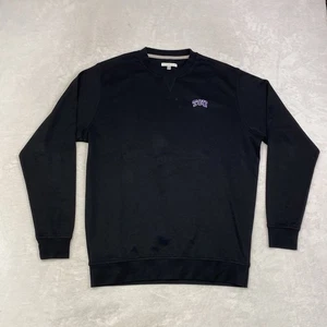 Peter Millar TCU Crewneck Sweatshirt Large schwarz Baumwolle Pullover gehörnte Frösche - Bild 1 von 9