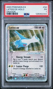 PSA 1 Latios EX 94/97 EX Dragon Ultra Raro Holo Foil E Reader 2003 Pokemon PR - Imagen 1 de 2