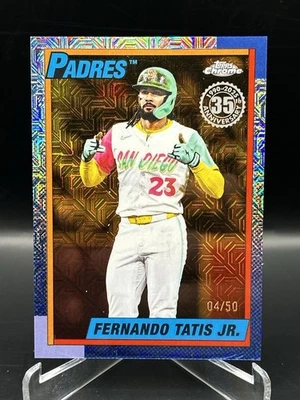 2025 Topps Update Fernando Tatis Jr. /50 Silver Pack Mojo #U90C-19 Padres - Image 1 of 3