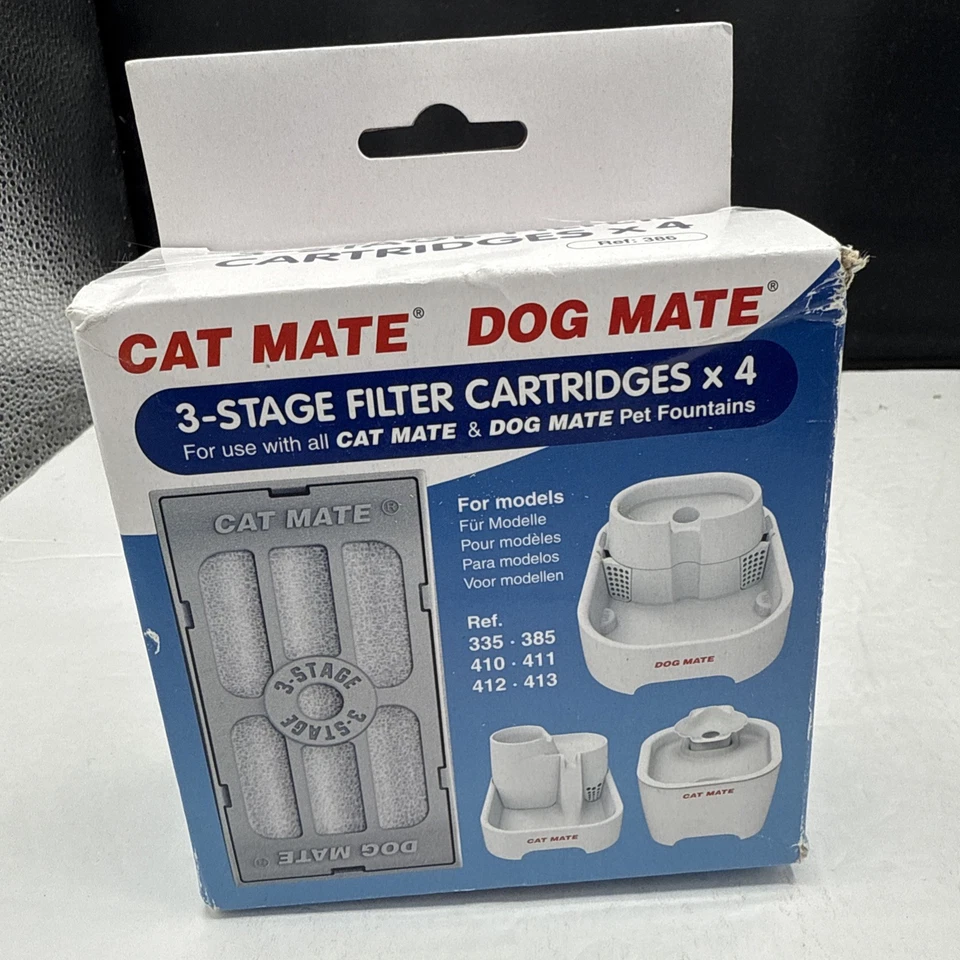 Cat Mate 3-stage Filter Cartridges for Pet Fountains (4pk) 1 Extra