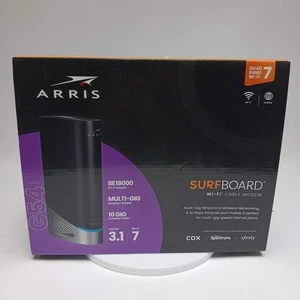 Router ARRIS Surfboard Wi-Fi 7 con cable módem DOCSIS 3.1 negro - Imagen 1 de 10