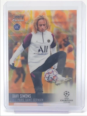 XAVI SIMONS 2020 TOPPS STADIUM CLUB CHROME ORANGE WAVE ROOKIE RC Q5860 - Image 1 of 2