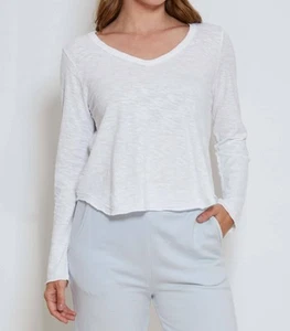 Mododoc long sleeve v-neck flowy tee size S - Picture 1 of 2