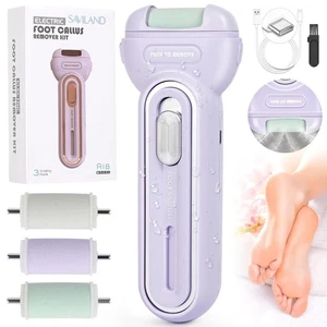4000 RPM Callus Remover 3 Roller Heads Electric Foot Callus Remover Foot Care - Picture 1 of 8