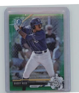 2017 Bowman Draft - Chrome Buddy Reed Green Refractor (RC) /99 - Picture 1 of 2
