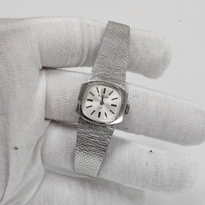Vintage Ladies Women’s Elgin 17 Jewel Women’s Mesh Bracelet Watch Mechanical - Picture 1 of 6