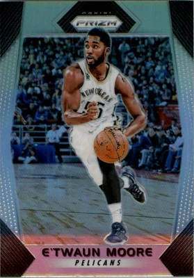 2017-18 Panini Prizm Prizms Silver #128 E'Twaun Moore - BSK - Image 1 of 2