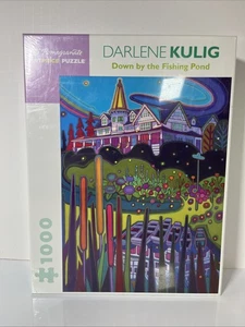 Pomegranate Art Piece Jigsaw Puzzle Darlene Kulig Down By The Fishing Pond - Picture 1 of 6