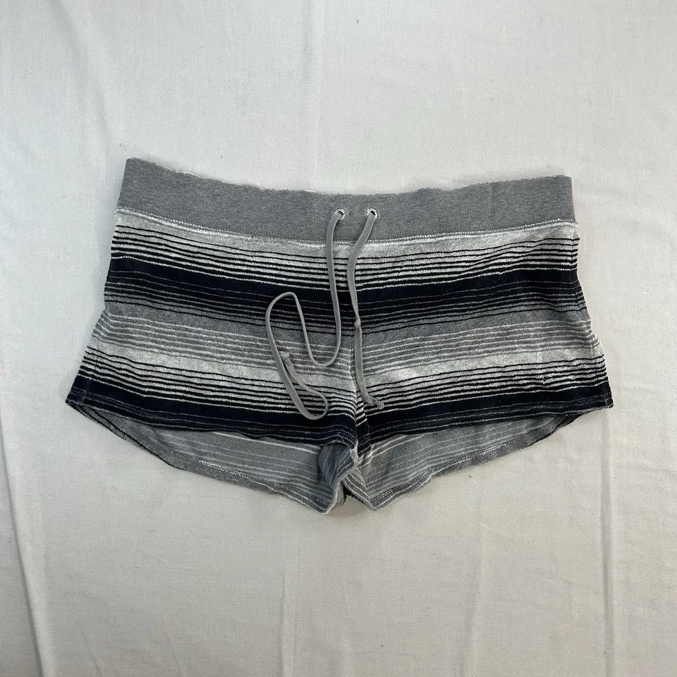 Vintage Juicy Couture Shorts Medium Gray Sweatshirt Fabric Terry Cloth - Image 1 of 4