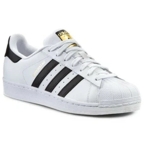 SCARPE ADIDAS SUPERSTAR FU7712 UOMO DONNA BIANCO NERO UNISEX PELLE SNEAKERS - Foto 1 di 5