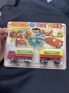 Matchbox 1978 1-75 TP 1 Mercedes Truck & Trailer MOC - Picture 1 of 5