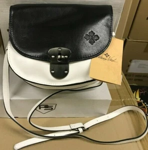 NWTs PATRICIA NASH VEG TAN COLORBLOCK CSERIES  BK & WHT CLASSIC HANDBAG 30% OFF - Picture 1 of 3