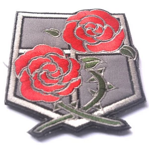 Poison Rose Attack on Titan The Garrison Regiment USA ARMY 3D EMBROIDERED Patch - Picture 1 of 1
