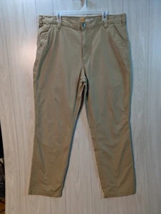 Carhartt Pants Men 40x34 Biege Rugged Flex Relaxed Fit Khaki Work 102291-253 - Picture 1 of 12