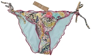 ACCESORIO Traje de Baño Mujer Azul Floral Multicolor Bikini Parte Inferior Forrado - Imagen 1 de 5