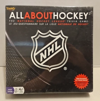 All About Hockey NHL Trivia Board Game by Fundex - New & Sealed - Image 1 of 4