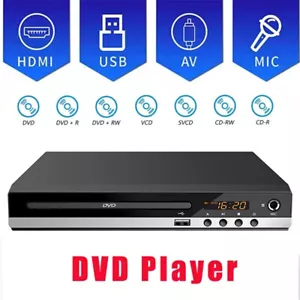 1080p DVD Player All Region Free DVD CD USB Player with HD+RCA Output US C7N0 - Picture 1 of 12