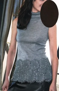 OSCALITO DEBARDEUR NOIR 70% LAINE 30% SOIE IT3-FR40 - EUR38 - USA S 8676 - Picture 1 of 4