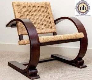 Mitchell Gold & Bob Williams Wood and Cane Armchair in Mid-Century Modern Style - Picture 1 of 8