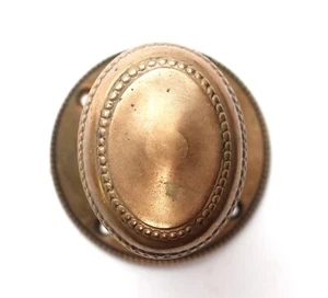 Bronze Antique Dummy Door Knob with Attached Rosette - Picture 1 of 4