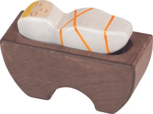 JESUSKIND IN KRIPPE von Holztiger Krippenfigur Krippe Weihnachtskrippe Jesus Nr3 - Bild 1 von 1