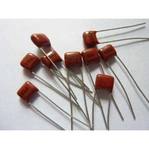 500PCS CL21X 103J 100V 0.01UF 10NF P5 Metallized Film Capacitor - Picture 1 of 1