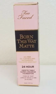 TOO FACED BORN THIS WAY MATTE 24 HOUR UNDETECTABLE FOUNDATION - CLOUD NEW IN BOX - Picture 1 of 1