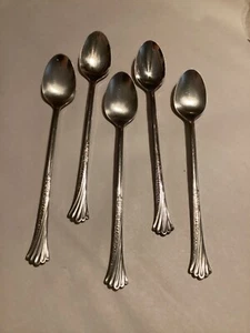 Oneida Distinction Deluxe HH-Spring Glen- 5-Iced Tea Spoons: 7 3/8” - Picture 1 of 23