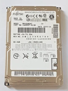 80 GB Ide Fujitsu MHV2080AT P-Ata 4200rpm 8MB HDD 2.5 " Internal Hard Drive - Picture 1 of 1