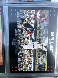 2007 Topps #40b Derek Jeter President Bush Mickey Mantle CGC 10 - Picture 1 of 2