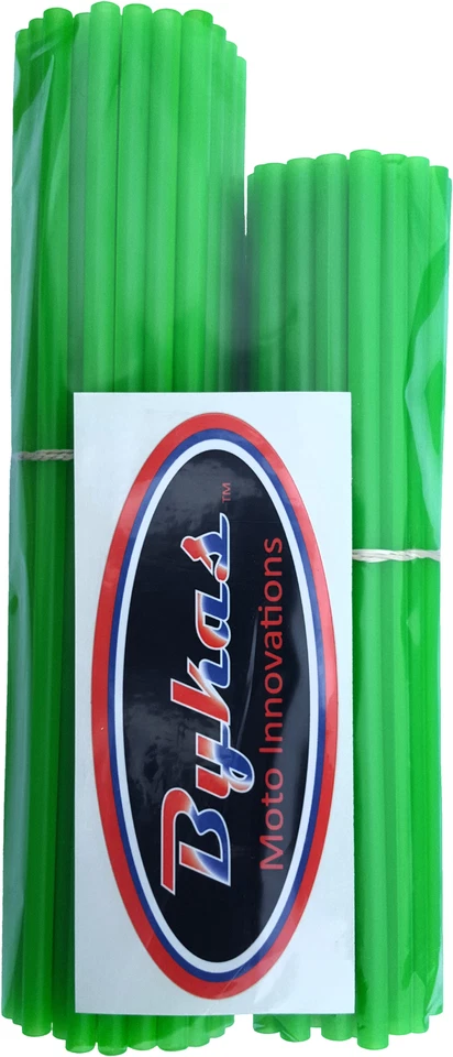 BYKAS 1998-2009 TE 610 Husqvarna SPOKE WRAPS NEON GREEN 72/PK 21"/19" SN-G - Image 1 of 1