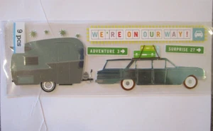 JOLEES Camper RV Trailer Stickers not Sealed 9 pieces NEW - Picture 1 of 2