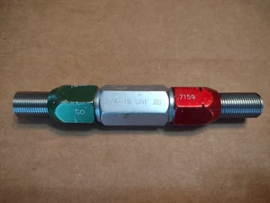 3/4 16 UNF 2B MEDIDOR DE ENCHUFE DE ROSCA .75 .750 GO NO GO P.D.'S = .7094 y .7159 - Imagen 1 de 2