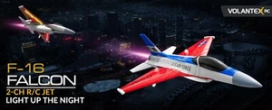 US Volantex F16 Fighter 2.4G 2CH RC Airplane Remote Control Aerobatic Glider Toy - Picture 1 of 9