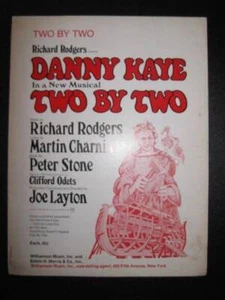 Partituras musicales de dos por dos de Richard Rodgers Danny Kaye Martin Charnin 1970 vintage (O - Imagen 1 de 5